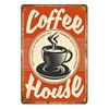 Vintage Coffee Bar Metal Tin Signs Decor Wall Art Sign Posters Wall Decoration Coffee Plaque Sign Cafe