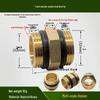 Copper Union with Inner/Outer Threads, Double Inner Thread Water Heater Connector Tee/Elbow Nipple, 46mm & 1" Thread, Different Diameters.