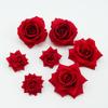 Velvet Rose Simulation Head for Wedding Display and Decoration – Silk Flower Arch & Brooch Decor.