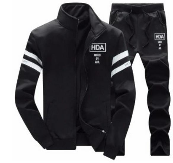 Chinese Style Warm Fleece Hoodie & Sweatshirt Set - Thickened Casual Sportswear