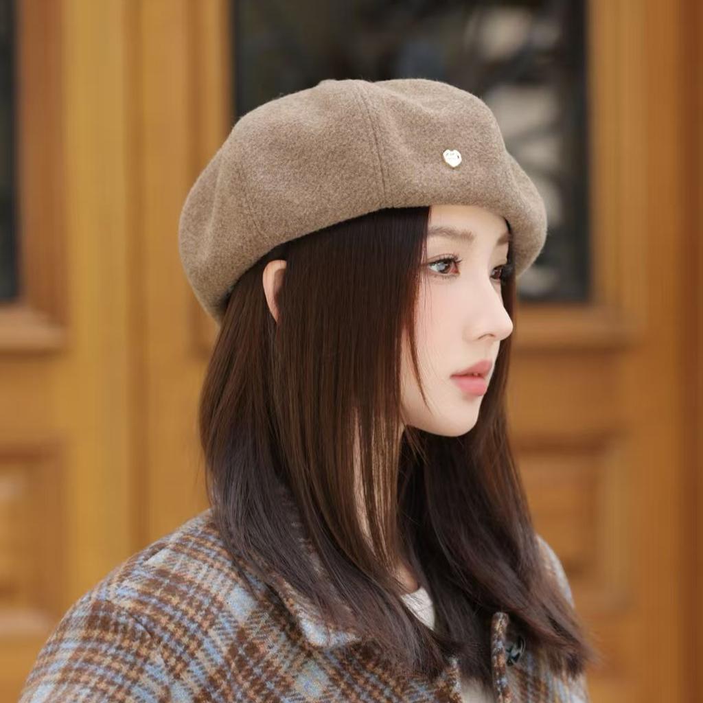 New Beret Women's Autumn and Winter Retro Star Anise Painter Hat