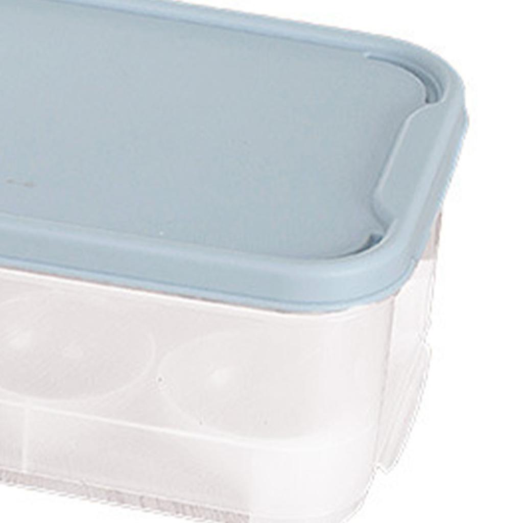 Ägglåda Plast Förtjockad Färskhållning Äggförvaringsbehållare för Kylskåp Kyl Kök