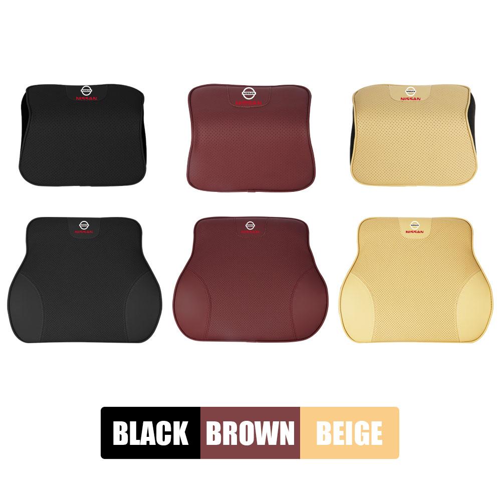 ARE4  Car Lumbar Support Headrest Neck Pillow Support Soft Neck Pillows For Nissan Nismo Teana Almera X-trail Skyline Wheel hubcap
