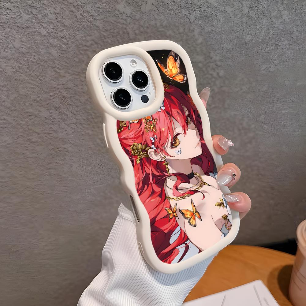 HSR Himeko Wavy Edge TPU Mobile Phone Case for iPhone 17 16 15 14 13 12 11 Air Pro Max Plus Colorful Cover