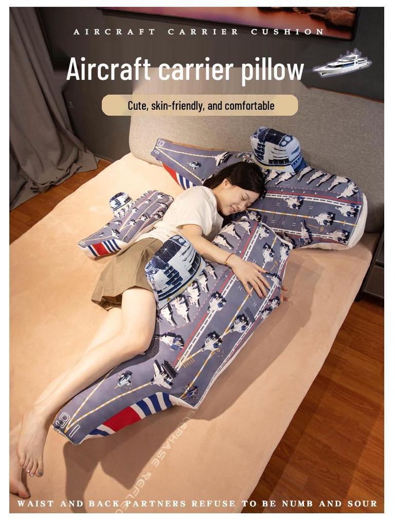 Uçak Peluş Uyku Yastığı ve Battaniye Seti - Ofis veya Ev Yastığı