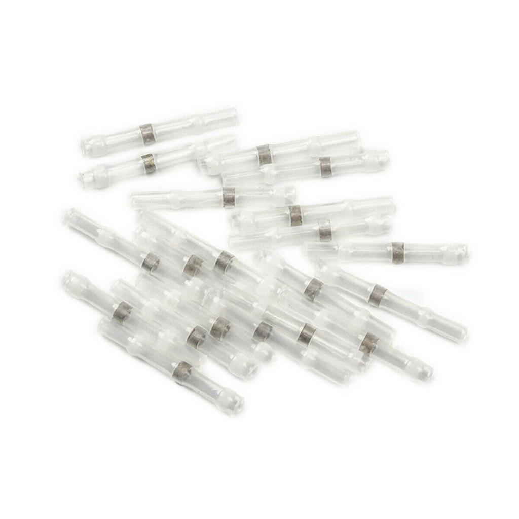 500pcs Solder Heat Shrink Butt Wire Connector Terminals Waterproof Solder Electrical Connectors Wire Cable Splice Kit Automotive Marine