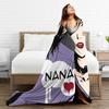 Nana Osaki Anime Knitted Blanket Flannel Japanese Classic Anime Lightweight Thin Throw Blanket for Home Couch Bedspread