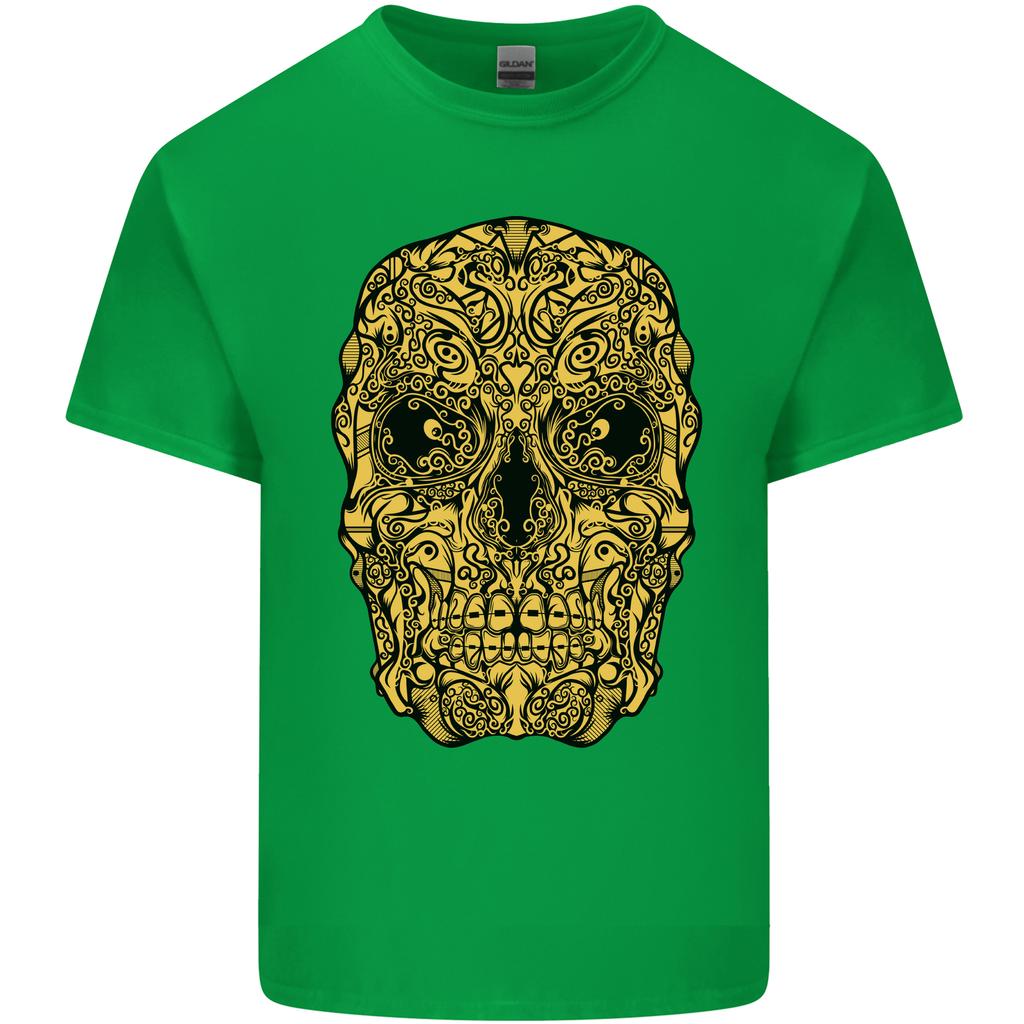 Ethnic Skull Gothic Tribal Demon Unisexs Light Cotton TShirt