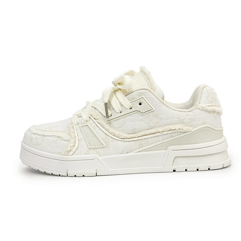 

New Men s New Popular Sports Canvas Creative Thick Bottom Color Blocked Wear Resistant Anti Slip Comfortable Casual Board Shoes 44 бежевый