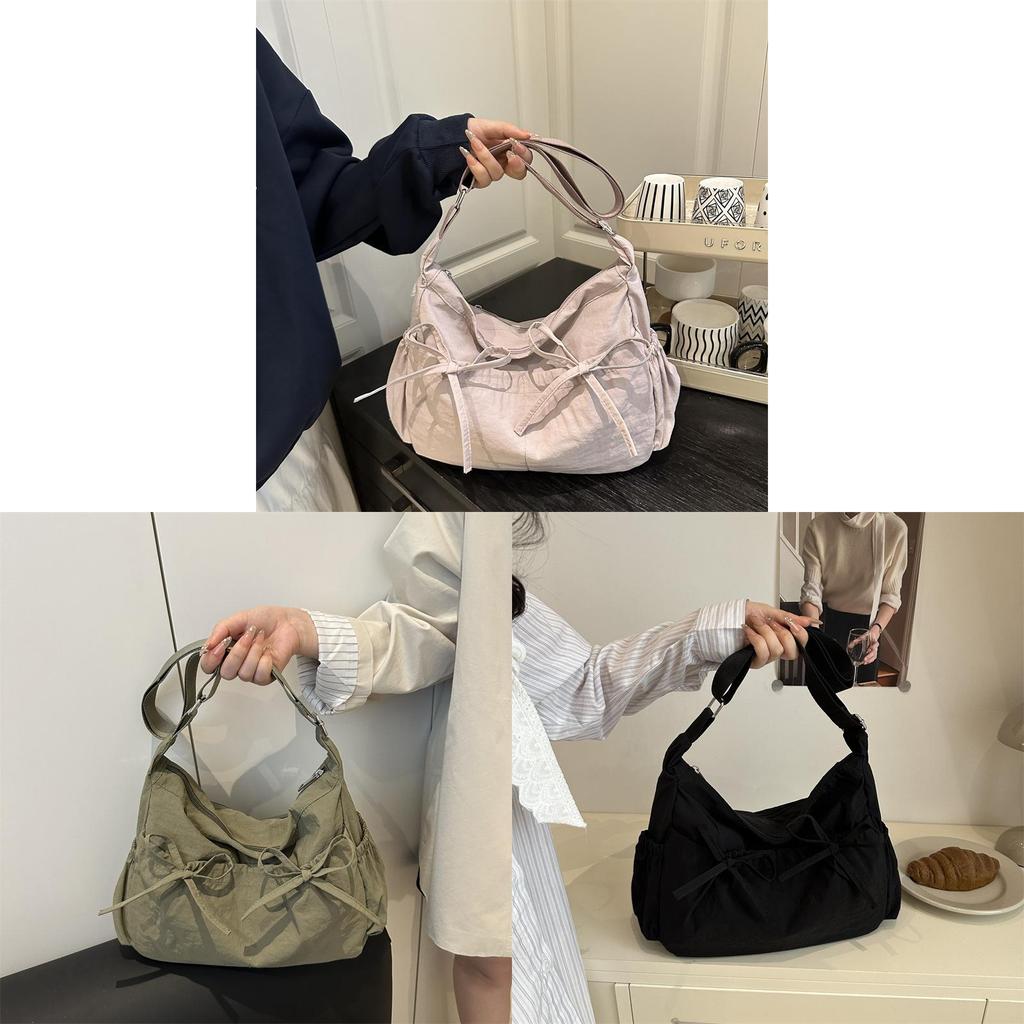 Street Style Large Capacity Messenger Bag With Zipper Closure For Daily Use