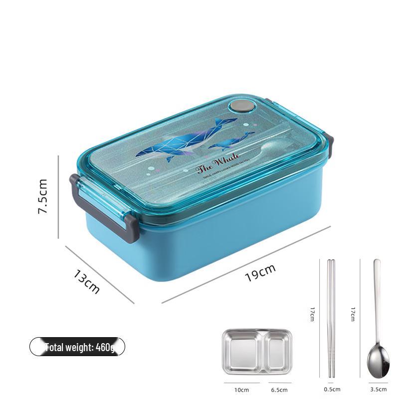 

ZISIZ Stainless Steel & Plastic Lunch Box