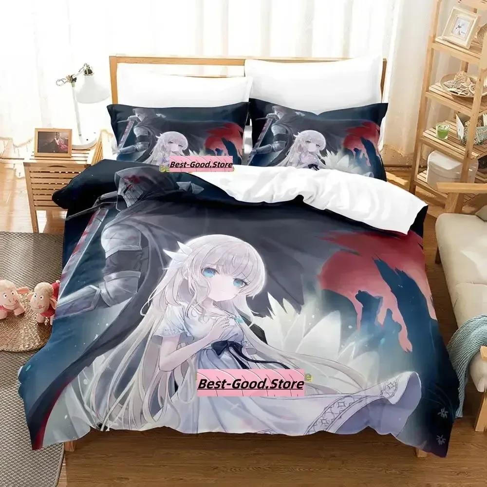Gamw ENDER LILIES Quietus of the Knights Bedding Set Printed With Pillowcase Bed Duvet Cover Soft Single Double Queen Super King