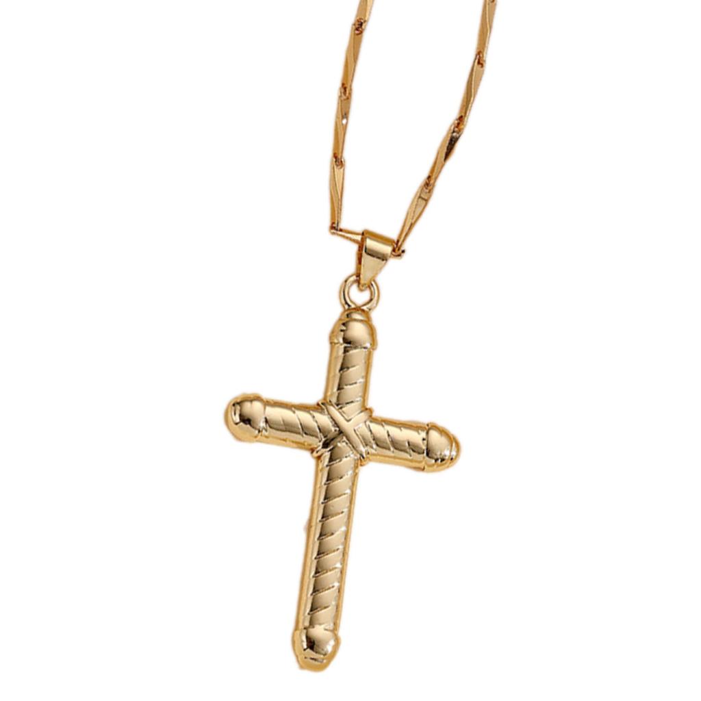 Elegant Crosses Necklace Charm Pendant Comfort Fits with Adjustable Length Chain for Everyday Wear