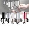 Hanging Foam Wall Soap Dispenser Chrome Coating Hotel Home Bathrooms Supplies