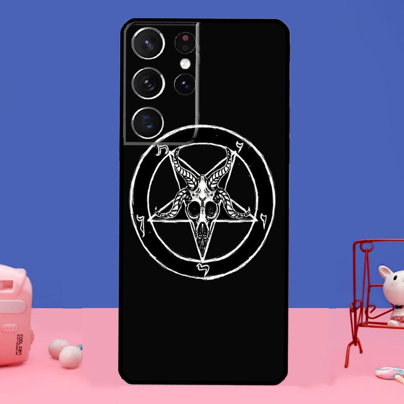 Satanistický Démon Kryt na Telefon Pro Samsung Galaxy S21 Ultra S20 FE S8 S9 S10 S22 Plus Note 20 Ultra Plné Krytí