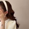 Cream-colored Texture Sponge Hairband for Girls with A Sweet Small Headband Style Hairpin