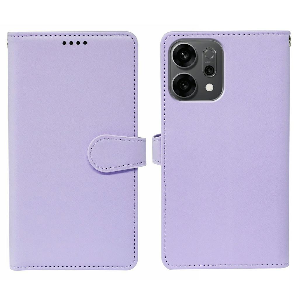 For Oppo Reno14 5G (Global) Case with 9 Card Slots PU Leather Stand Phone Cover