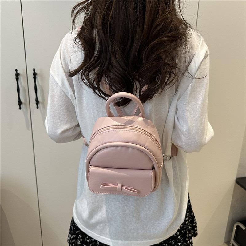 Sweet niche exquisite texture backpack backpack new trend simple casual fashion versatile shoulder bag