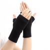 Solid Color Office Bare Finger Gloves Touchable Screen Driving Mittens New Skiing Gloves  Women