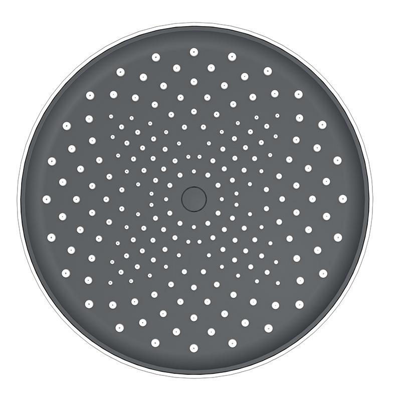 

10-inch Rainfall Spray Shower Head High Pressure Round Electroplating ABS Shower Head Silver