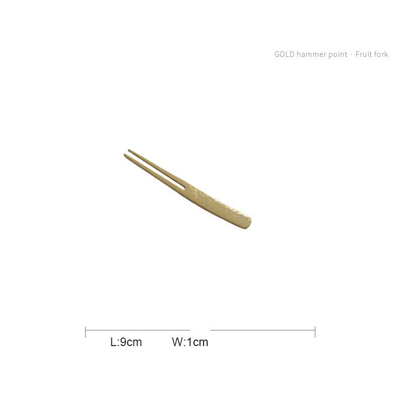 304 Japanese Style Design Metal Tableware Hammer Mesh Spoon Cake Fruit Fork Stainless Steel Dessert Coffee Spoon Teaspoon