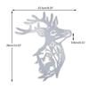 2Pcs Elk Resin Molds Christmas Deer Silicone Molds Animal Epoxy Casting Mould for Wall Hanging Mount Decor DIY Crafts