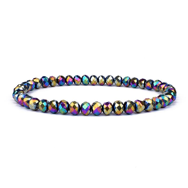 Mini Geslepen Kristal Armband Dames Luxe Kralen Dames Armband Mode 6/8mm 41kleur Kristallen Kralen Armband Vriendschap Sieraden