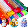 50-450pcs Pipe Cleaners Craft Supplies 11.8" Multi Random Color 30 Colors Craft Pipe Cleaners Bulk for DIY Art and Craft JXB
