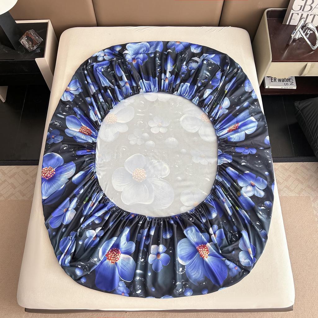 Cyfrowy nadruk kwiatowy 5D Zestaw poszewek na kołdrę z poszewkami na poduszki i prześcieradłem (Wielu rozmiarów)