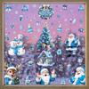 Christmas Decorative Glass Sticker Snowflake Snowman Blue Crystal Ball Theme Non-residue Window Decal for Xmas Party Home