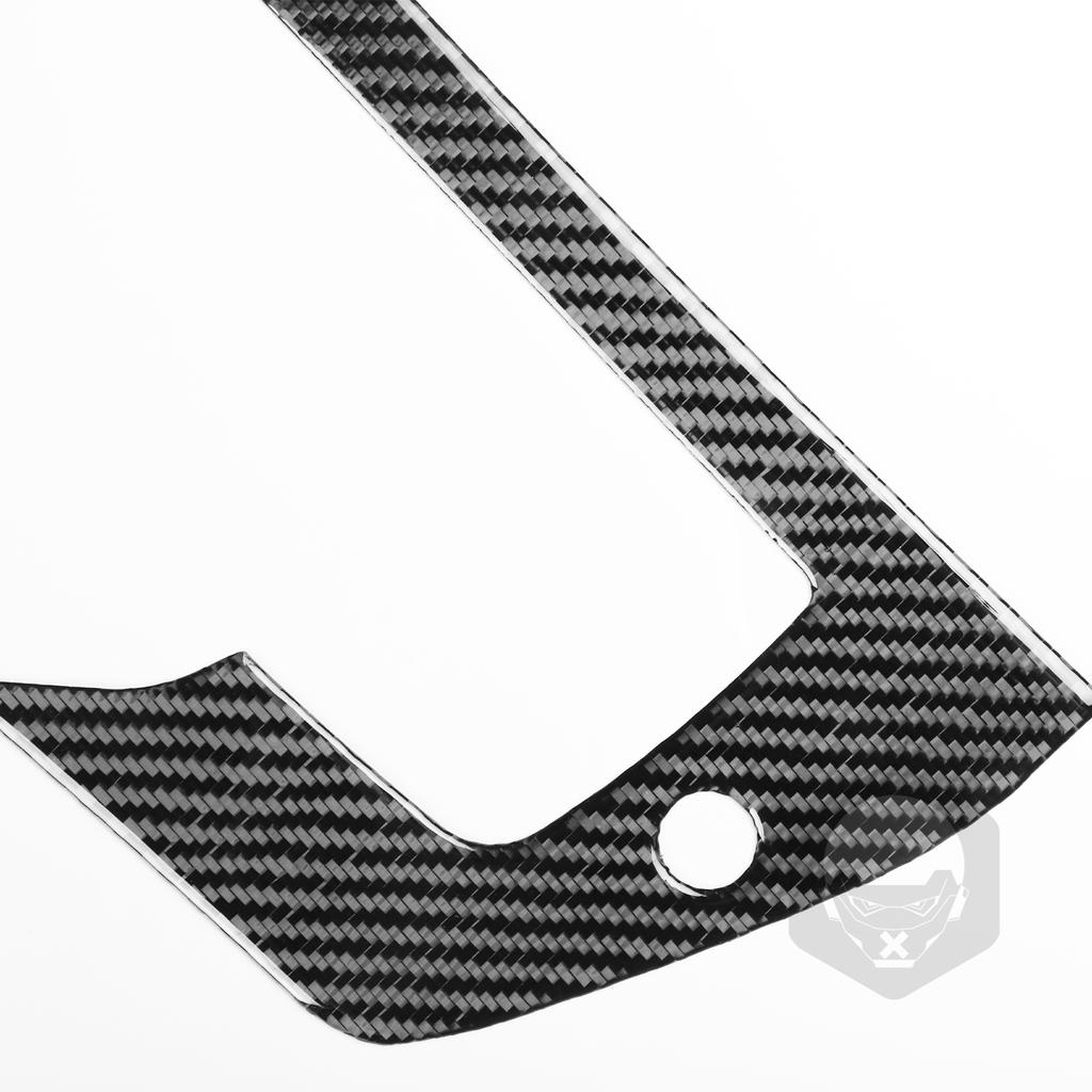 For Ford F150 Raptor 2015- Real Carbon Fiber Car Rear Door Cover Switch Trunk Handle Trim Stickers Exterior