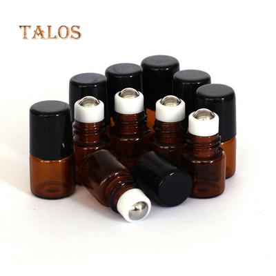10 Stück 1 ml leere braune Glasflasche, Rollerball, ätherisches Öl, Flüssigkeitsbehälter, Beauty-Tools