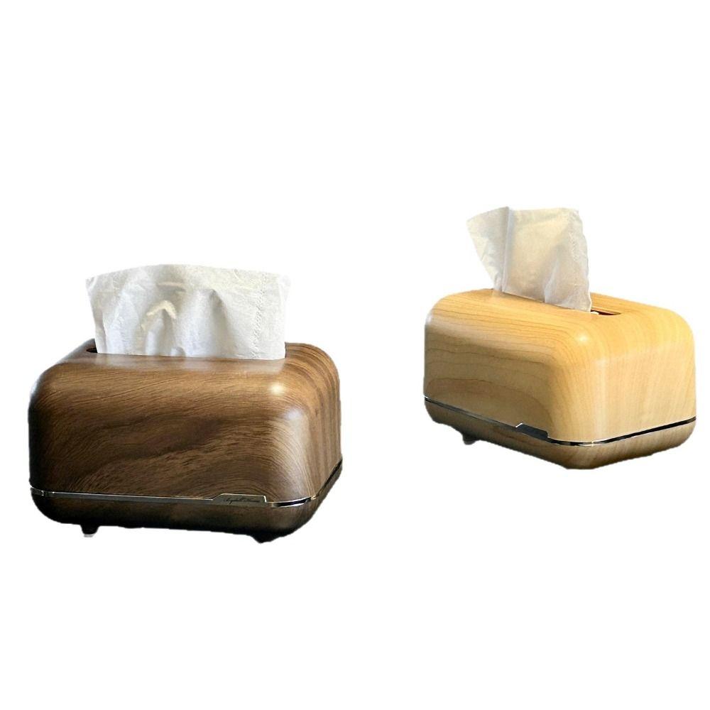 Large Capacity Tissue Box Spring-loaded Paper Dispenser Stylish Paper Container Living Room