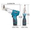 Brushless Cordless Iron Scissors Portable Metal Cutting Power Tool With Light Handheld Shear Sheet Cutter For Makita 10.8V Batte