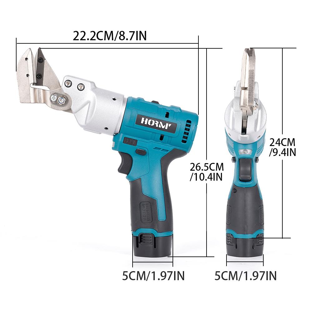 Brushless Cordless Iron Scissors Portable Metal Cutting Power Tool With Light Handheld Shear Sheet Cutter For Makita 10.8V Batte