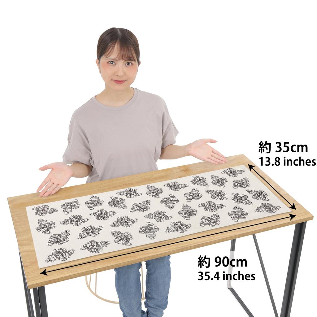 Gururin Tenugui hand Jomon Shakoki Dogu clay dark 35cm x made in natural 1 piece (Japanese towel) - period, (goggle-eyed figurine) design, brown,