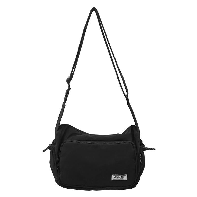 New women's fashion dumpling bag simple versatile waterproof large capacity nylon cloth shoulder messenger bag