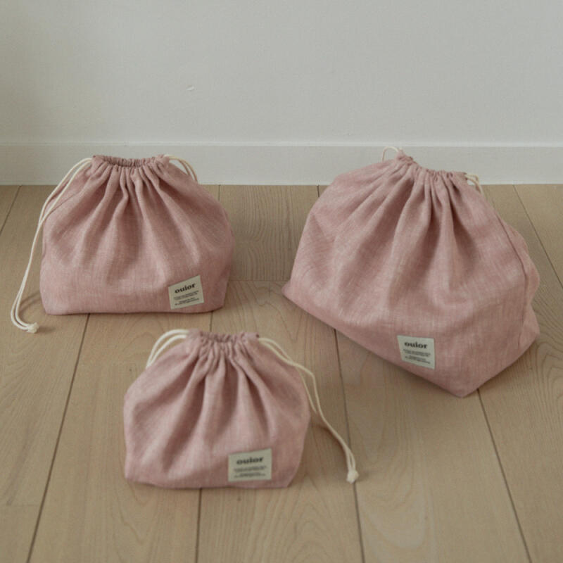 chubby string pouch herringbone set(S1+M1+L1) (gift box)