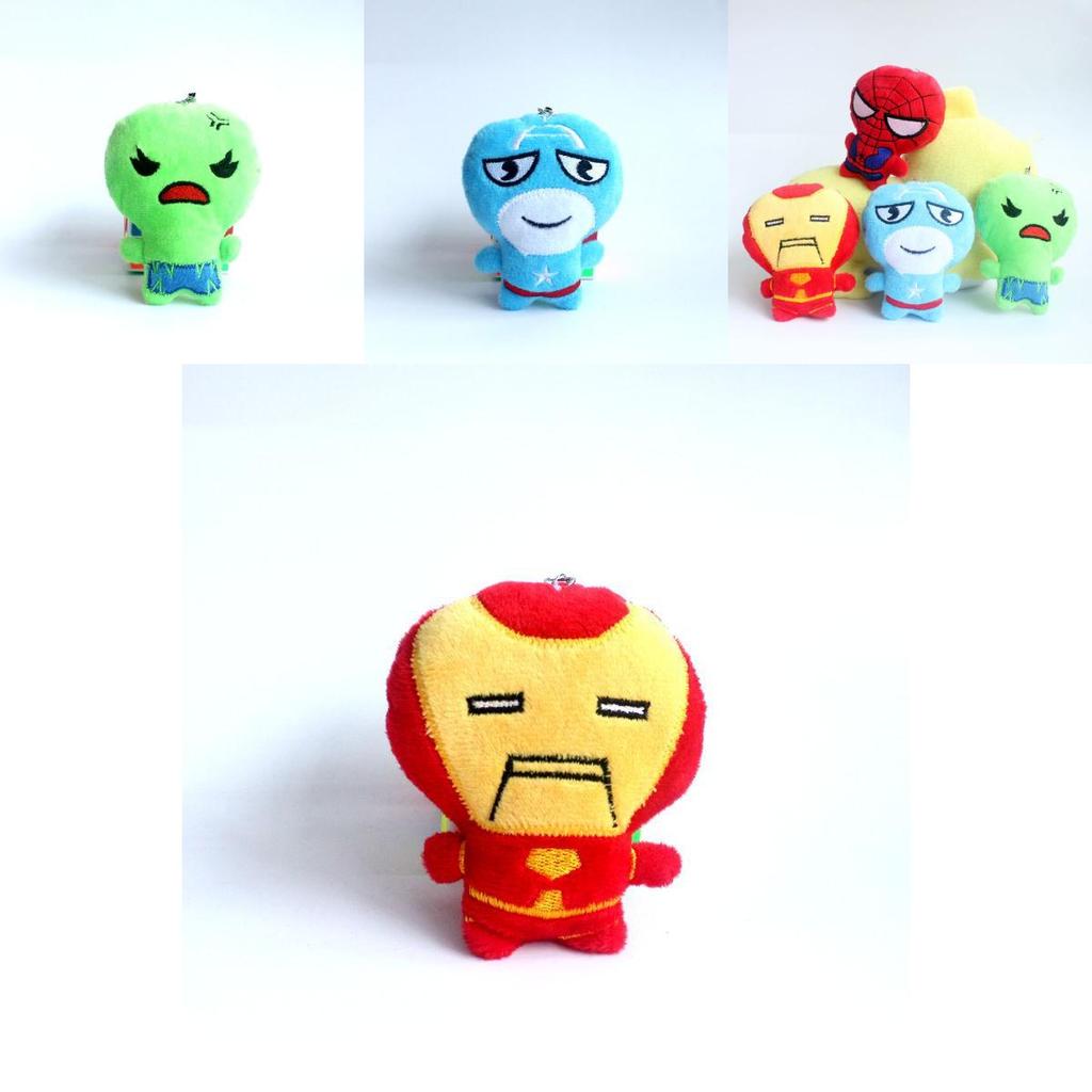 Marvel Avengers Plush Toy Spider-man American Soldier Doll Cute 10cm Collectible Gift