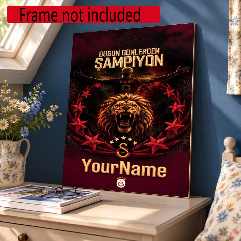 Galatasaray Personalized Text Diamond Painting Round Diamond Mosaic Rhinestones Diamond Embroidery Craft Kit Wall Decor Without Frame
