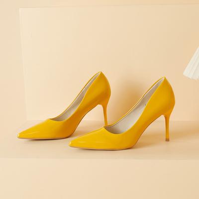 Fashion Summer New All-match Candy Color Large Size High Heels Women's Stiletto Sexy Solid Color Pointed Toe Comfortable Pumps Women