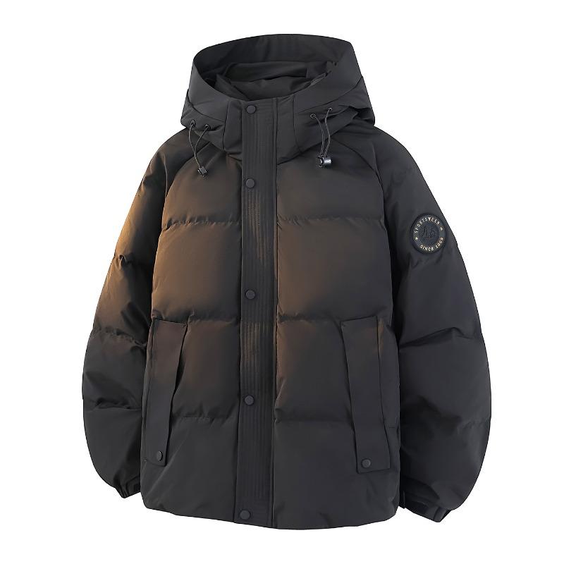 % Down New National Standard White Duck Down Jacket Men and Women Winter Loose Pie Overcome Thickened Hooded Jacket Men