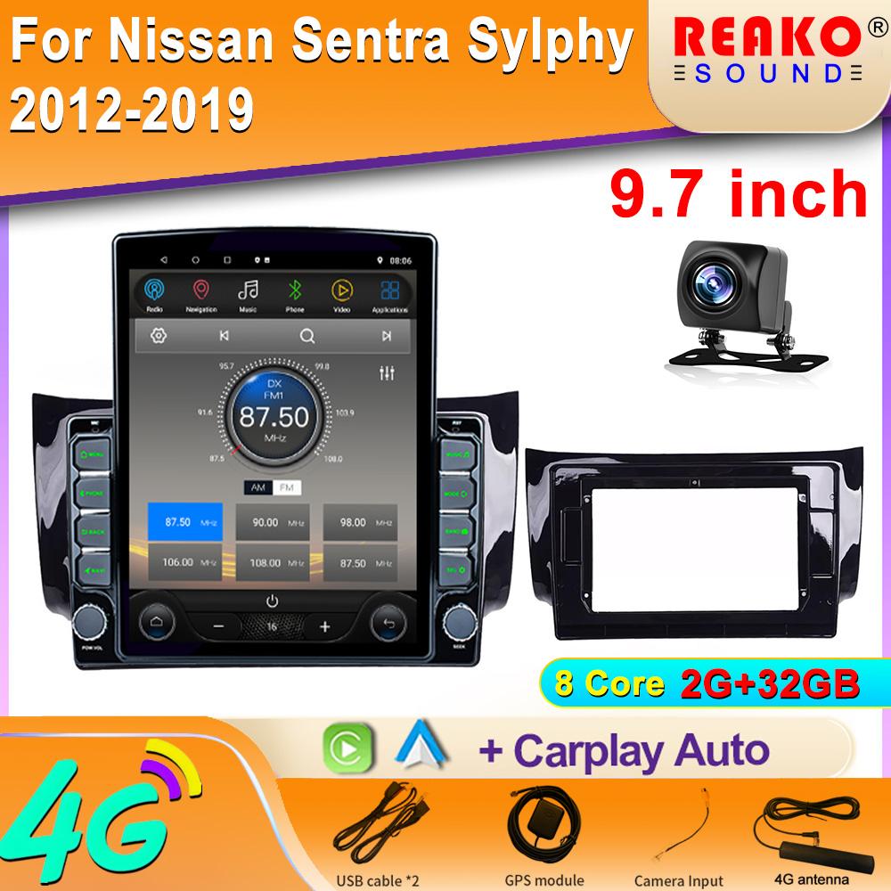 

9,7-дюймовый вертикальный экран Tesla автомобильное радио для Nissan Sylphy Sentra 2012-2017 GPS навигация мультимедийный плеер Carplay 2din 8 core 2GB+32GB