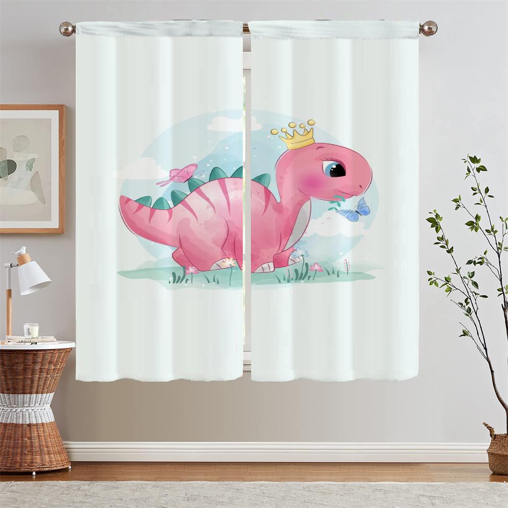 

Милые животные кухонные шторы салон 2 дешевые части спальни затемняющие шторы для гостиной карнизы для штор кудри разделительные жалюзи W50xH70cmx2pcs-CL