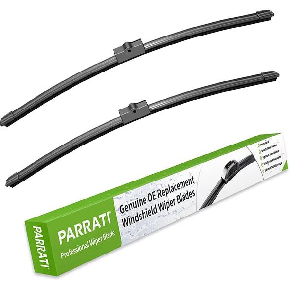 

PARRATI® 24 Inch & 24 inch of High Performance Premium All-Season Automotive Replacement Windshield Wiper Blades, Easy DIY Install & Superior Road