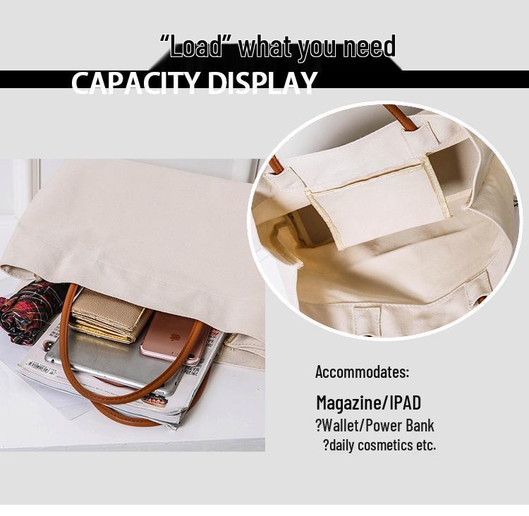 Women's Japanese Style Canvas Crossbody Tote - Large Capacity, Sporty, Casual & Trendy for Students and Commuters