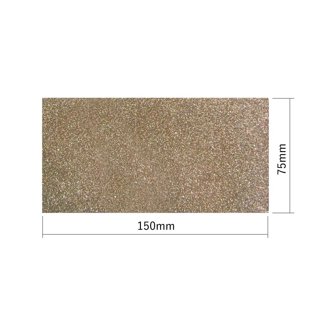 HOSCO Luthiers Tools Diamond Sanding Adhesive TDS100 Sheet, Backing, #100, 75x150mm,