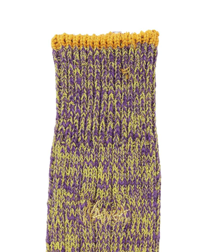 NANGA Color Merenge Crew Socks N2532-3H077A (M, PPL) Purple