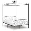 Day and Night - Day and Night Bed Frame with Black Metal Canopy 140x200 Cm