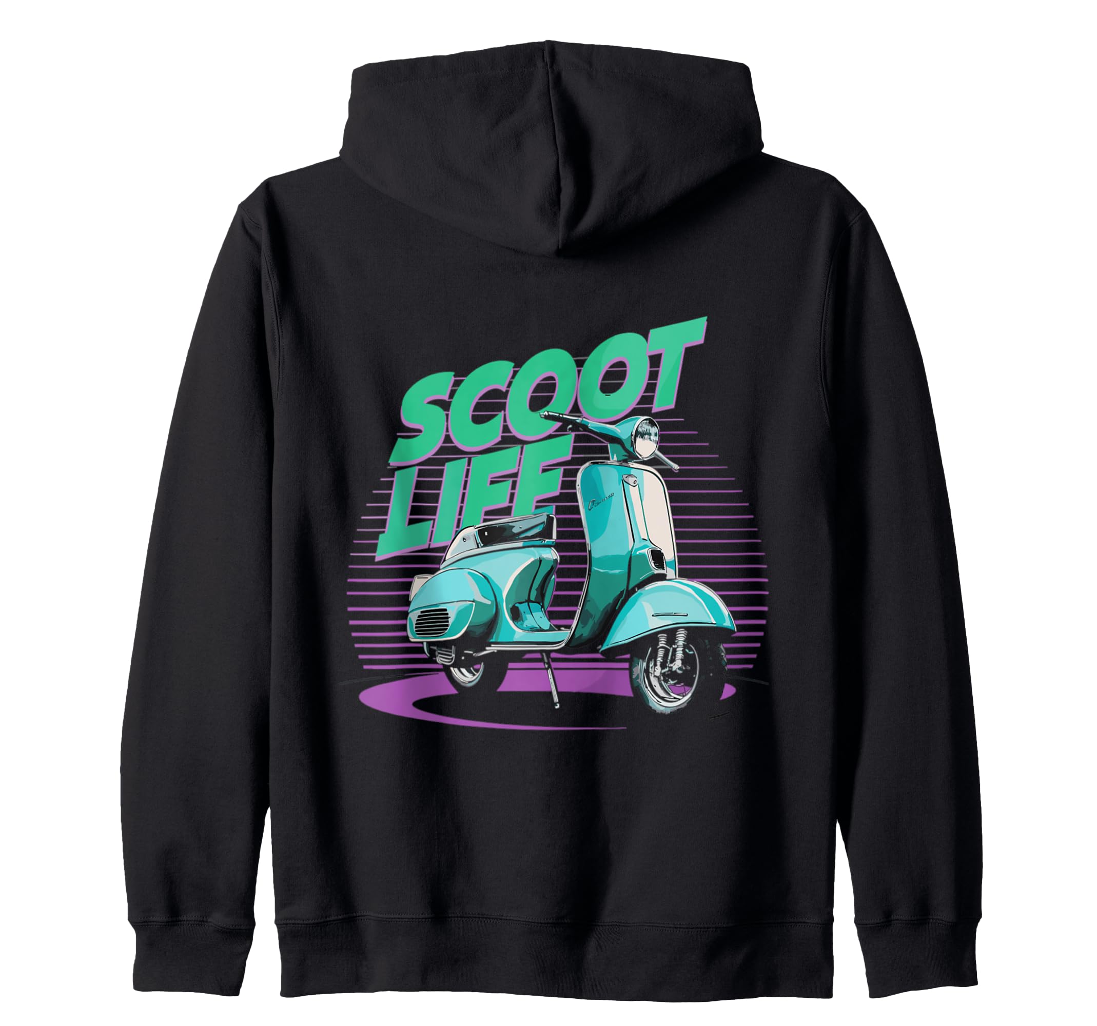 

scoot life scooter zip hoodie чорний